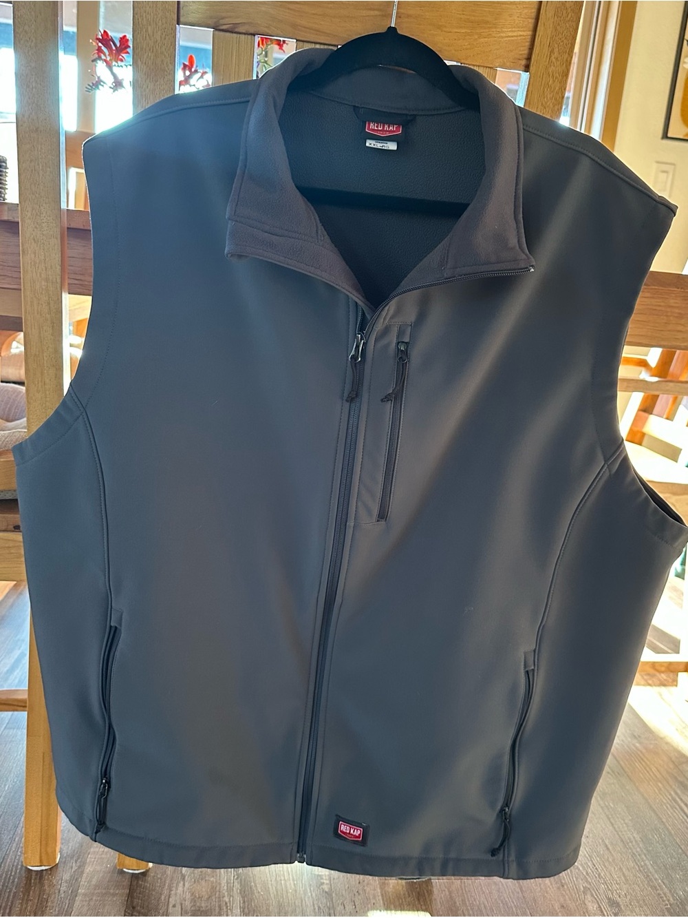 Men's Grey Softshell Vest by Red Kap